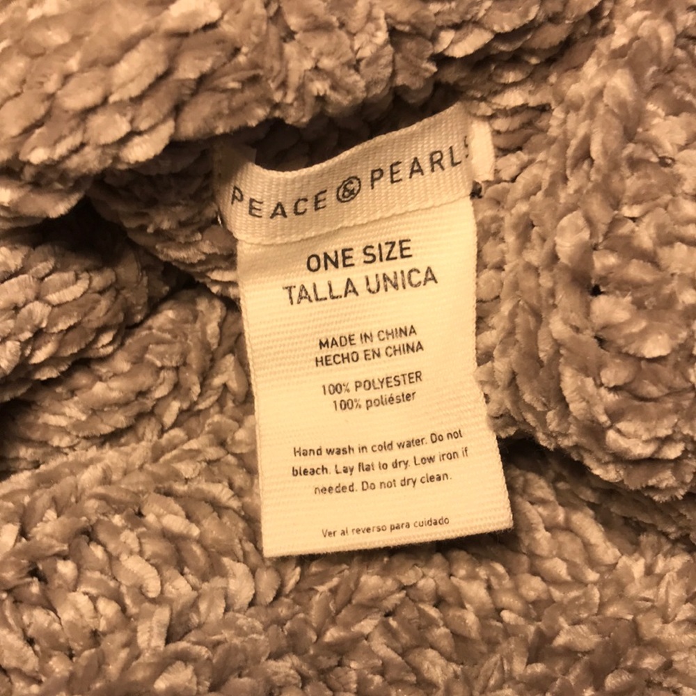 Peace & pearls infinity scarf